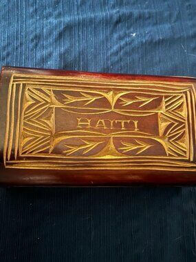 Haiti Carved Wooden Box